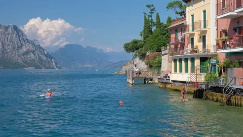 Garda lake - Malcesine Stock Footage 78854619