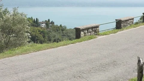 Garda lake view from mountains- Video stock 133333247