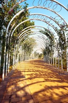 Garden and corridors Stock Photos