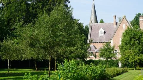A garden in Antwerp Foto stock