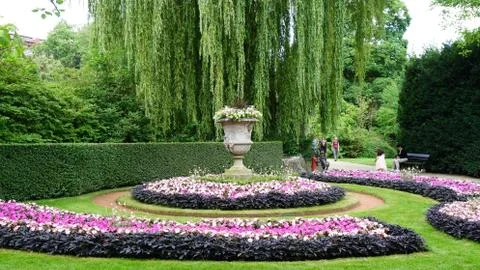 A garden in Antwerp 写真素材