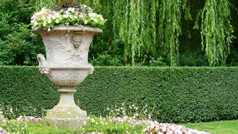 A garden in Antwerp 스톡 사진
