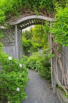 Garden arbor Stock Photos