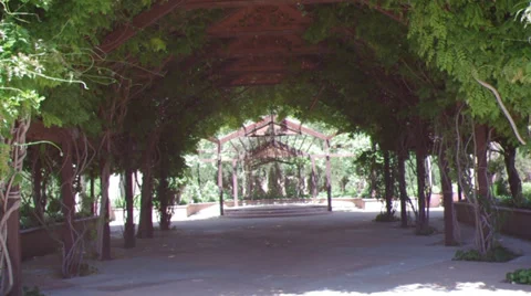 Garden arch 2d Stock Footage 37798506