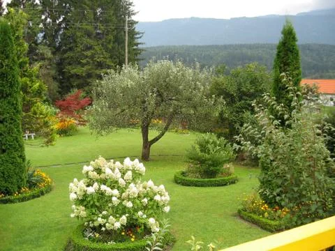 Garden in Austria Stock Photos
