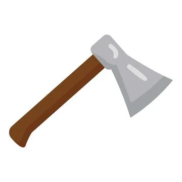 Garden axe icon cartoon vector. Farm equipment Stock Illustration