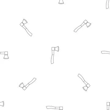 Garden axe pattern seamless vector Stockillustratie