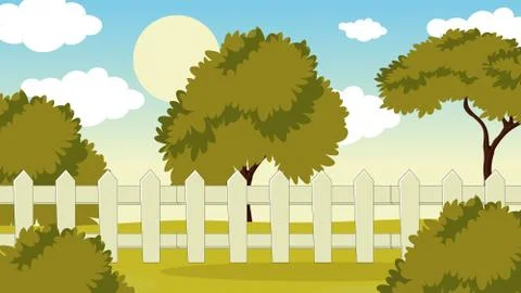 Garden Background Stock Illustration
