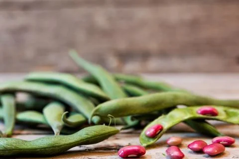 Garden beans Foto stock