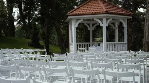 Garden with beautiful arbor 動画素材 145994572