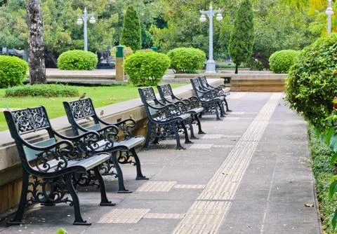 Garden bench Foto stock