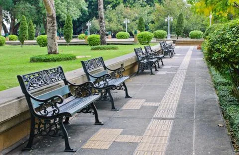 Garden bench Stock Photos