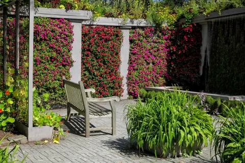 Garden bench Stock Photos