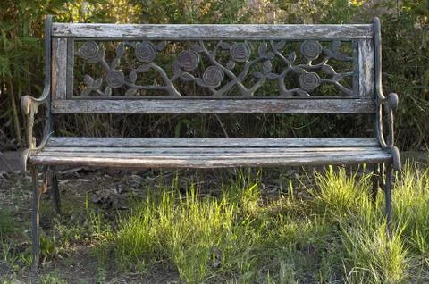 Garden bench Stock Photos