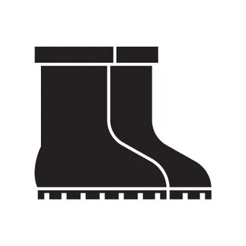 Garden Boots Icon Stock Illustration