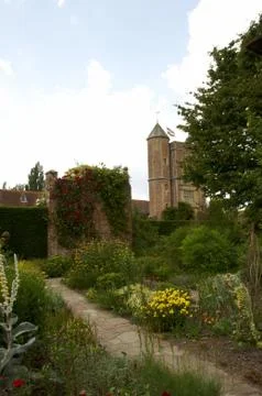 Garden border Stock Photos