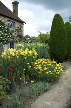 Garden border Stock Photos