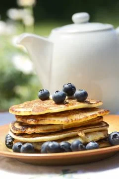 Garden breakfast Stock Photos