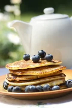Garden breakfast Stock Photos