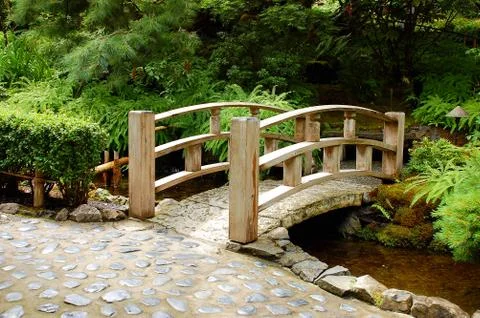 Garden bridge Stock Photos