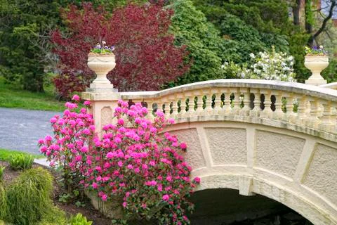 Garden bridge Stock Photos