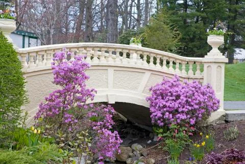 Garden bridge Stock Photos