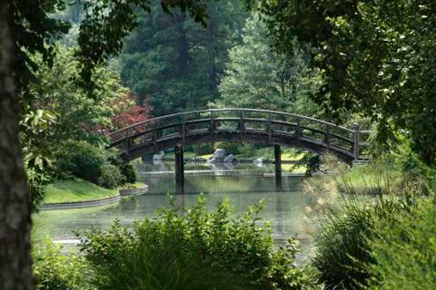 Garden bridge Stock Photos