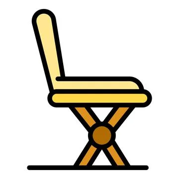Garden chair icon vector flat Stock Illustration
