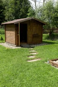 Garden chalet 스톡 사진