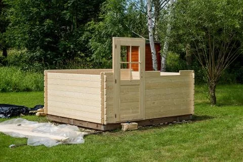 Garden chalet Stock Photos