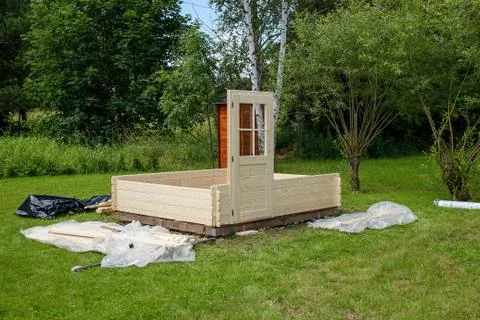 Garden chalet Stock Photos