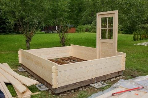 Garden chalet Stock Photos