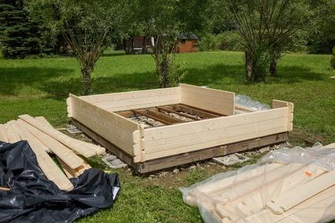 Garden chalet Stock Photos