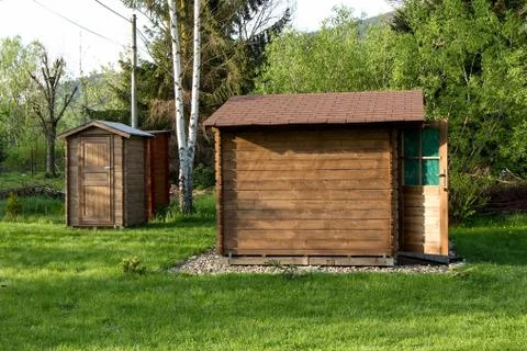 Garden chalet Stock Photos