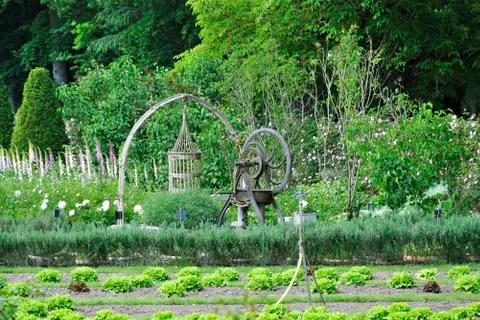Garden at the Chateau Foto stock