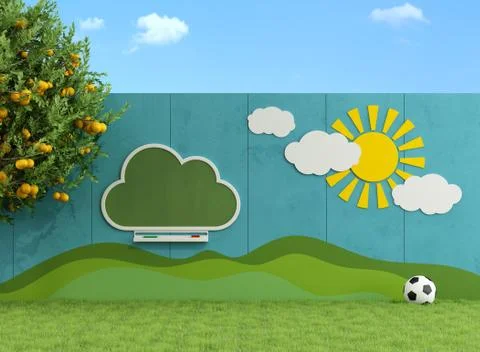 Garden for children Stock Illustration