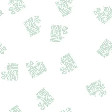 Garden clearance glyph seamless pattern イラスト素材