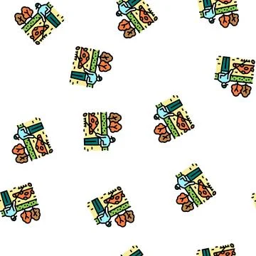 Garden clearance vector seamless pattern Illustrazione stock