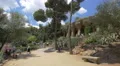 Garden with columns in Park Guell, Barcelona 4k or 4k+ Resolution