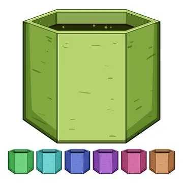 Garden compost bin cartoon vector graphic Stock Illustration