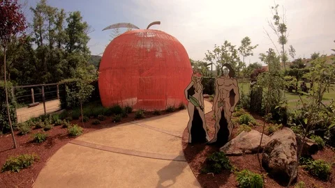 GARDEN CONCEPT DESIGN BIG APPLE Stock Footage 96286178