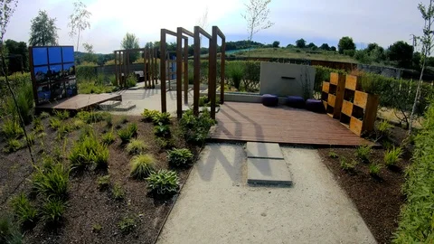 GARDEN CONCEPT DESIGN OUTDOOR Stock Footage 91038514