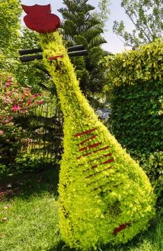 Garden Decorating Elements in China close-up photo. Stock Photos