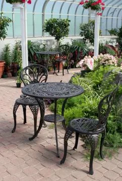 Garden Dining Stock Photos