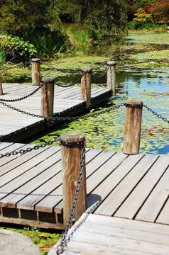 Garden dock Stock Photos