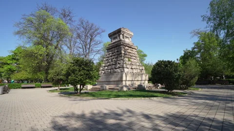 Garden of the doctors in Sofia, Bulgaria Stock Footage 242386453