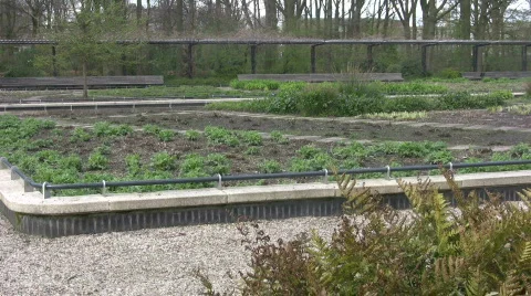 Garden in early spring ready to be planted Video stock 123390