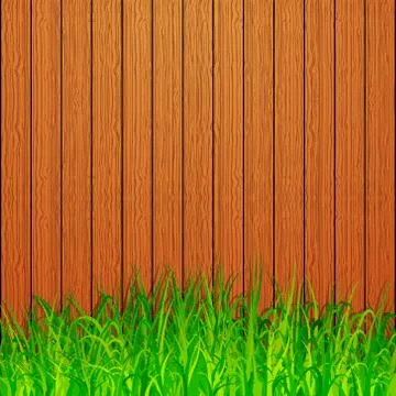Garden fence background Stock Illustration