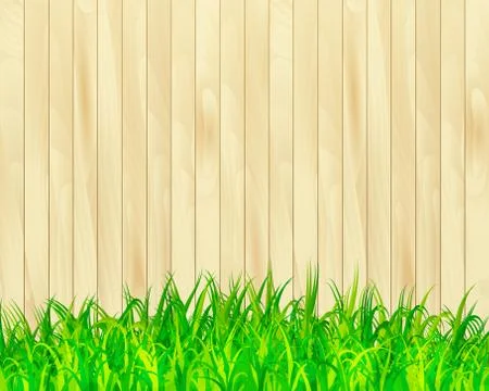 Garden fence vector background Stock Illustration