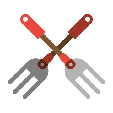 Garden fork handle image Illustration